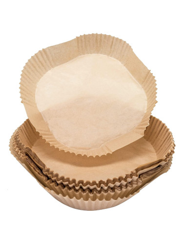 Квадратни хартиени кошници Nerthus за AIR FRYER - 20 х 20 см - 100 бр.