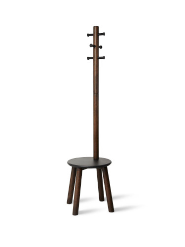 Закачалка UMBRA PILLAR STOOL със стол - цвят орех