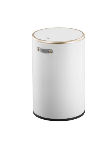 Кош за отпадъци EKO COSMO с педал (12 л) - бял