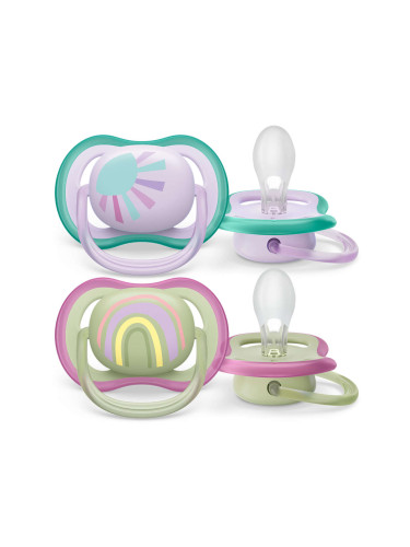 Залъгалка Philips Avent ultra air 0-6 м., 2 броя SCF085/59