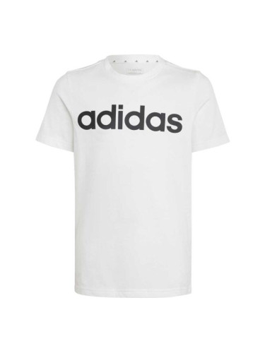 adidas LIN TEE Тениска за момчета, бяло, размер