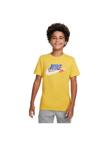 Nike NSW SI SS TEE Тениска за момчета, жълто, размер