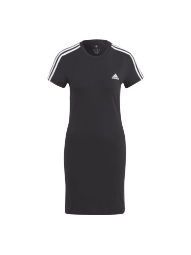 adidas 3S FIT T DR Дамска тениска - рокля, черно, размер