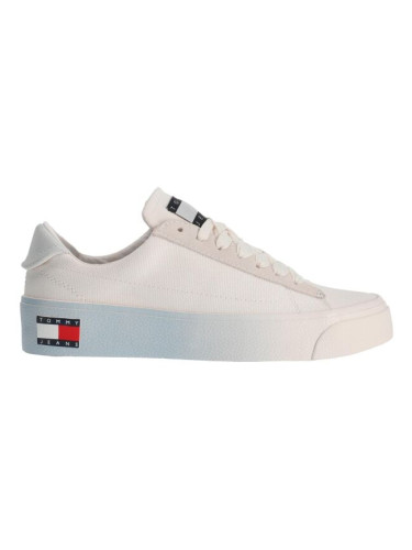 Tommy Hilfiger TOMMY JEANS LEATHER V.FLATFORM Дамски ниски маратонки, бяло, размер