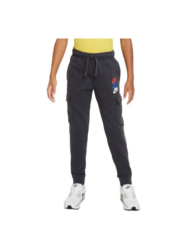 Nike NSW SI FLC CARGO PANT BB Спортни панталони за момчета, тъмносиво, размер