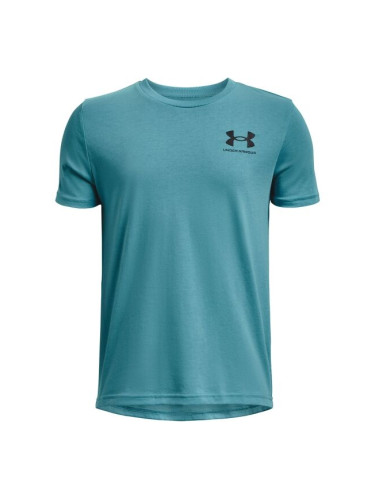 Under Armour SPORTSTYLE LEFT CHEST SS Тениска за момчета, синьо, размер