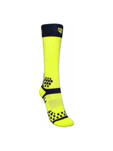 Runto PRESS 2 Компресиращи  дълги чорапи, жълто, размер