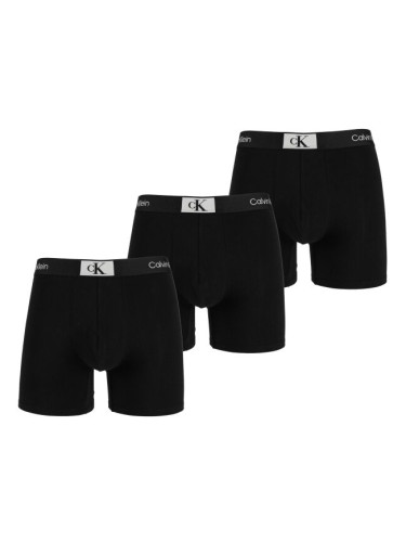 Calvin Klein ´96 COTTON-BOXER BRIEF 3PK Мъжки боксерки, черно, размер