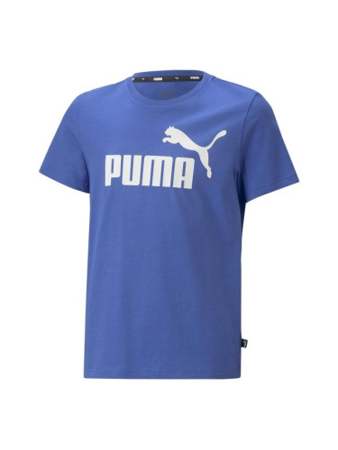 Puma ESS LOGO TEE B Тениска за момчета, синьо, размер