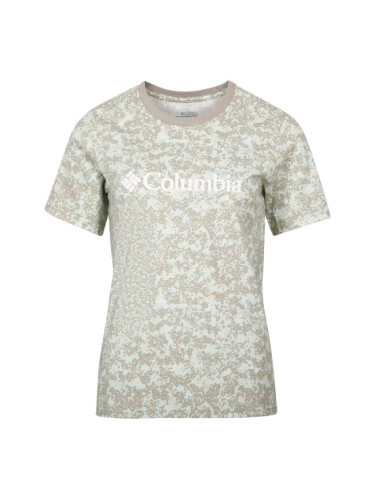 Columbia NORTH CASCADES™ PRINTED TEE Дамска тениска, светло-зелено, размер