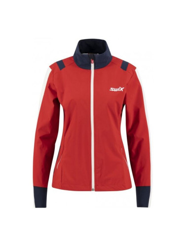 Swix INFINITY Дамско яке за ски бягане, червено, размер
