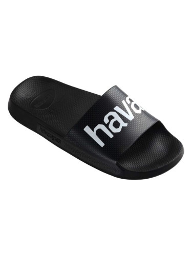 HAVAIANAS SLIDE CLASSIC LOGO MANIA Универсални чехли, черно, размер 35/36