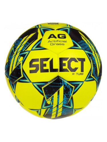 Select X-TURF Футболна топка, жълто, размер