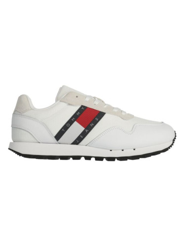 Tommy Hilfiger RETRO LEATHER TJM RUNNER Мъжки обувки за свободното време, бяло, размер