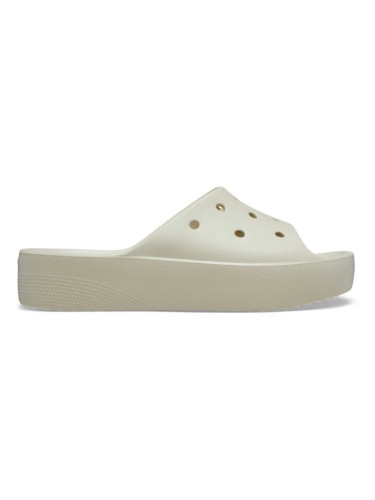 Crocs CLASSIC PLATFORM SLIDE Дамски чехли, бежово, размер 41/42