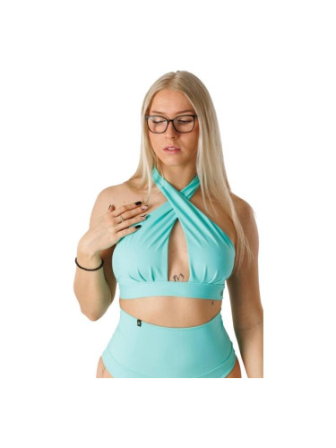 GOLDBEE CROSS Дамски бански - независима горна част, тюркоазено, размер
