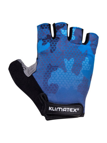 Klimatex RIKOR Мъжки ръкавици за колоездене, синьо, размер