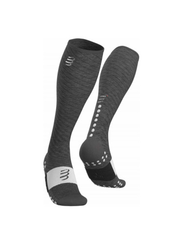 Compressport FULL SOCKS RECOVERY Компресиращи  дълги чорапи, сиво, размер