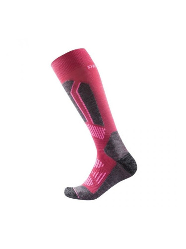 Devold ALPINE KID SOCK Спортни дълги чорапи(детски), розово, размер