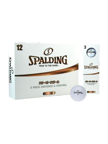 Spalding SPIN 3 pc (12 pcs) Топки за голф, бяло, размер
