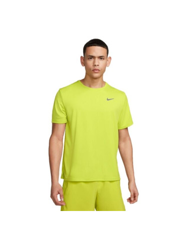 Nike NK DF UV MILER SS Мъжка тениска за тренировка, светлоотразителен неон, размер XXL
