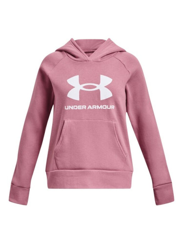 Under Armour RIVAL FLEECE BL HOODIE  Момичешки суитшърт, розово, размер