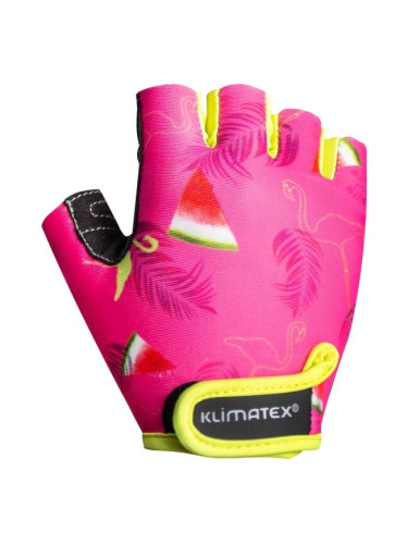 Klimatex ALEDKA Детски велосипедни ръкавици, розово, размер