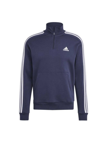 adidas 3S FL 1/4 Z Мъжки суитшърт, тъмносин, размер