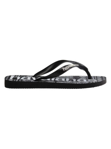 HAVAIANAS TOP LOGO MANIA FASHION Универсални джапанки, черно, размер 47/48