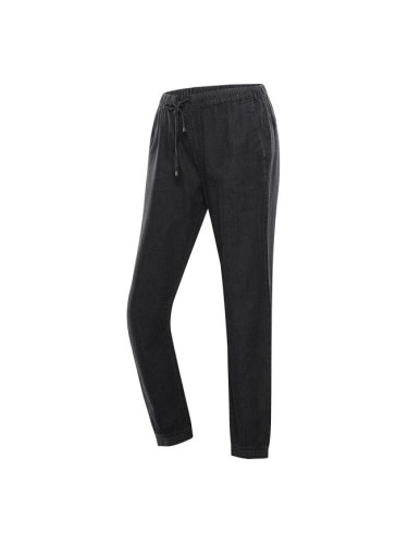 ALPINE PRO ODERA Дамски туристически панталони, черно, размер
