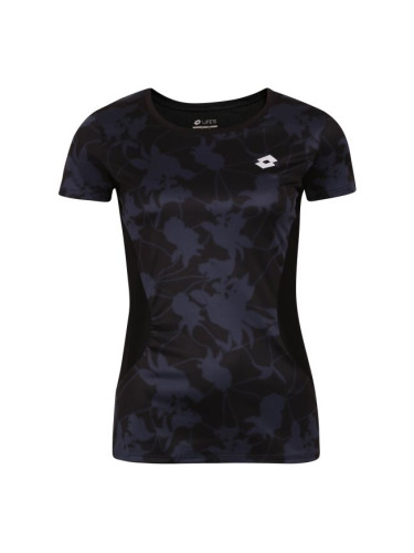 Lotto RUN&FIT W TEE PRT3 PL Дамска тениска за бягане, тъмносиво, размер