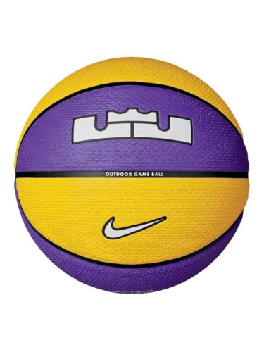Nike PLAYGROUND 8P 2.0 L JAMES DEFLATED Баскетболна топка, лилаво, размер