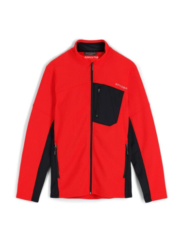 Spyder BANDIT FULL ZIP Мъжки пуловер, червено, размер