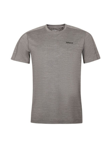 Fitforce SALIM Мъжка тениска за фитнес, сиво, размер