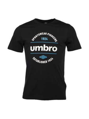 Umbro CIRCULAR GRAPHIC TEE Мъжка тениска, черно, размер