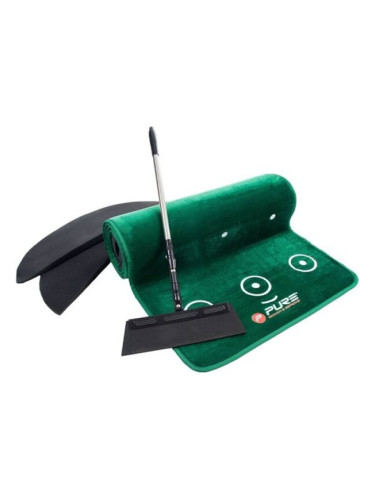 PURE 2 IMPROVE DUAL GRAIN PUTTING MAT Тренировъчна подложка за голф, тъмнозелено, размер