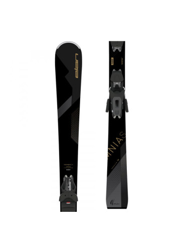 Elan INSOMNIA S LS+ELW 9 Дамски  ски за спускане, черно, размер