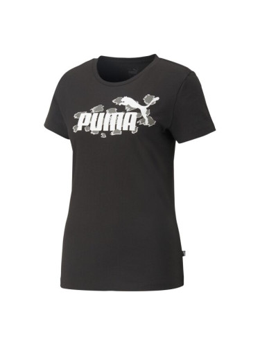 Puma ESS LOGO TEE Дамска тениска, черно, размер