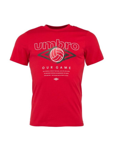 Umbro FW RETRO FOOTVALL GRAPHIC TEE Мъжка тениска, червено, размер