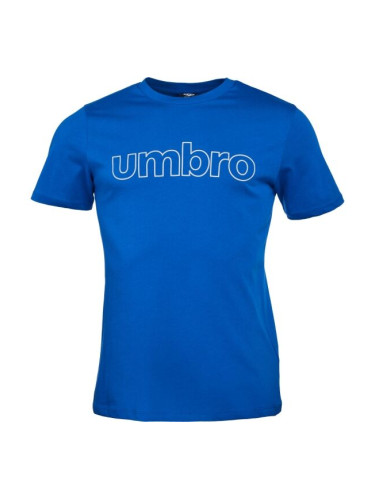 Umbro LINEAR LOGO GRAPHIC TEE Мъжка тениска, синьо, размер