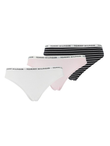 Tommy Hilfiger 3P THONG Дамски бикини, тип прашка, бяло, размер