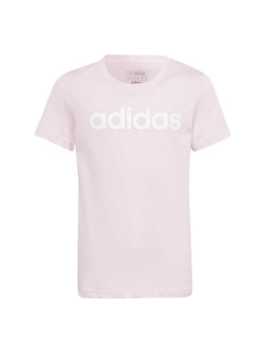 adidas LIN T Тениска за момичета, розово, размер