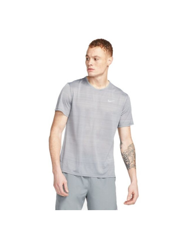 Nike DF MILER BREATHE SS Мъжка тениска, сиво, размер