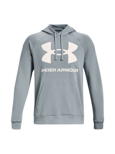 Under Armour RIVAL FLEECE BIG LOGO HD Мъжки суитшърт, сиво, размер