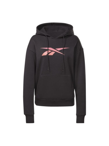 Reebok VECTOR GRAPHIC OTH HOODIE Дамски суитшърт, черно, размер