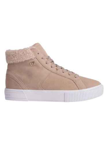 Tommy Hilfiger VULC SUEDE SNEAKER HI Дамски спортни обувки, бежово, размер