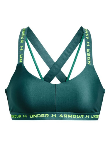 Under Armour CROSSBACK LOW Дамско бюстие, тъмнозелено, размер