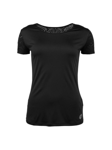 Lotto WORKOUT TEE W Дамска спортна тениска, черно, размер