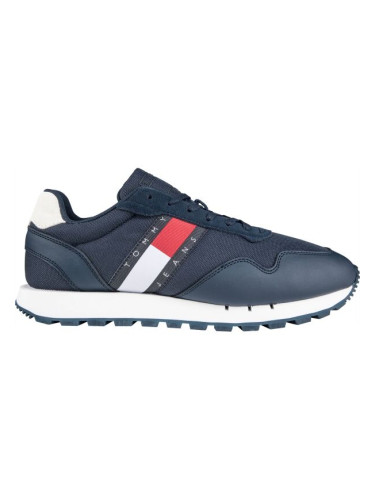 Tommy Hilfiger RETRO LEATHER TJM RUNNER Мъжки обувки за свободното време, тъмносин, размер