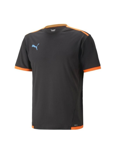 Puma TEAM LIGA JERSEY Мъжка футболна тениска, черно, размер